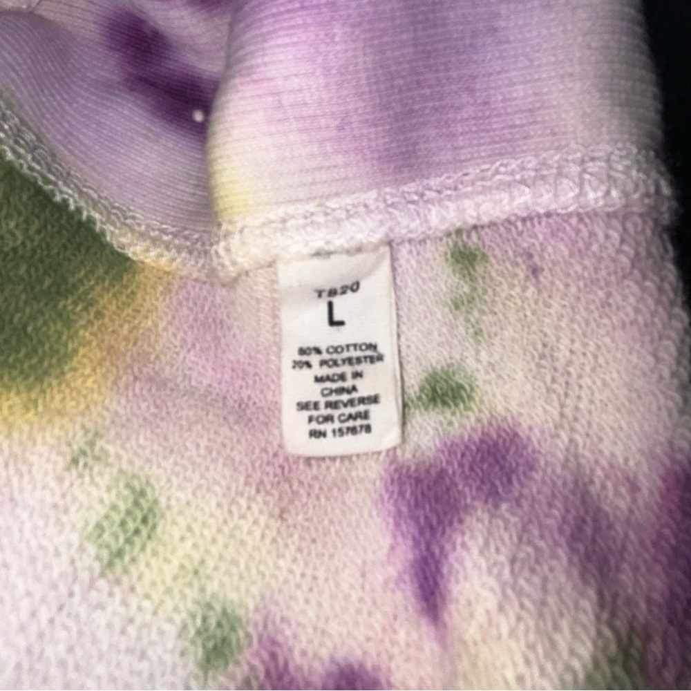 Reflex tie dye‎ cropped sweatshirt size L - Picture 7 of 7